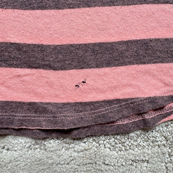 ✨ Free People We The Free The Twist Coral Light Striped Tank Top - Picture 6 of 11